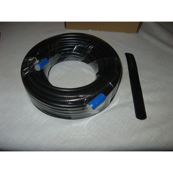 Mediabridge Coaxial Cable 50 Feet A/V with F-Pin to F-Pin Black + F Type Adapter - Picture 2 of 5